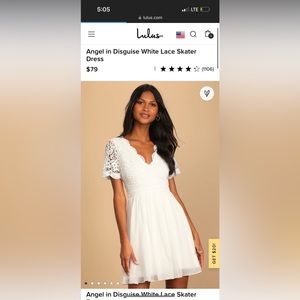 Lulu’s Angel in Disguise White Skater Dress